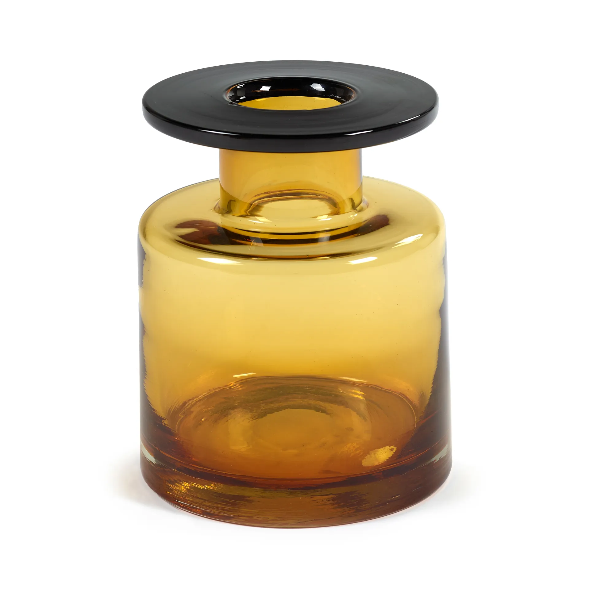 Wind & Fire Vase 22cm, Amber-black Serax