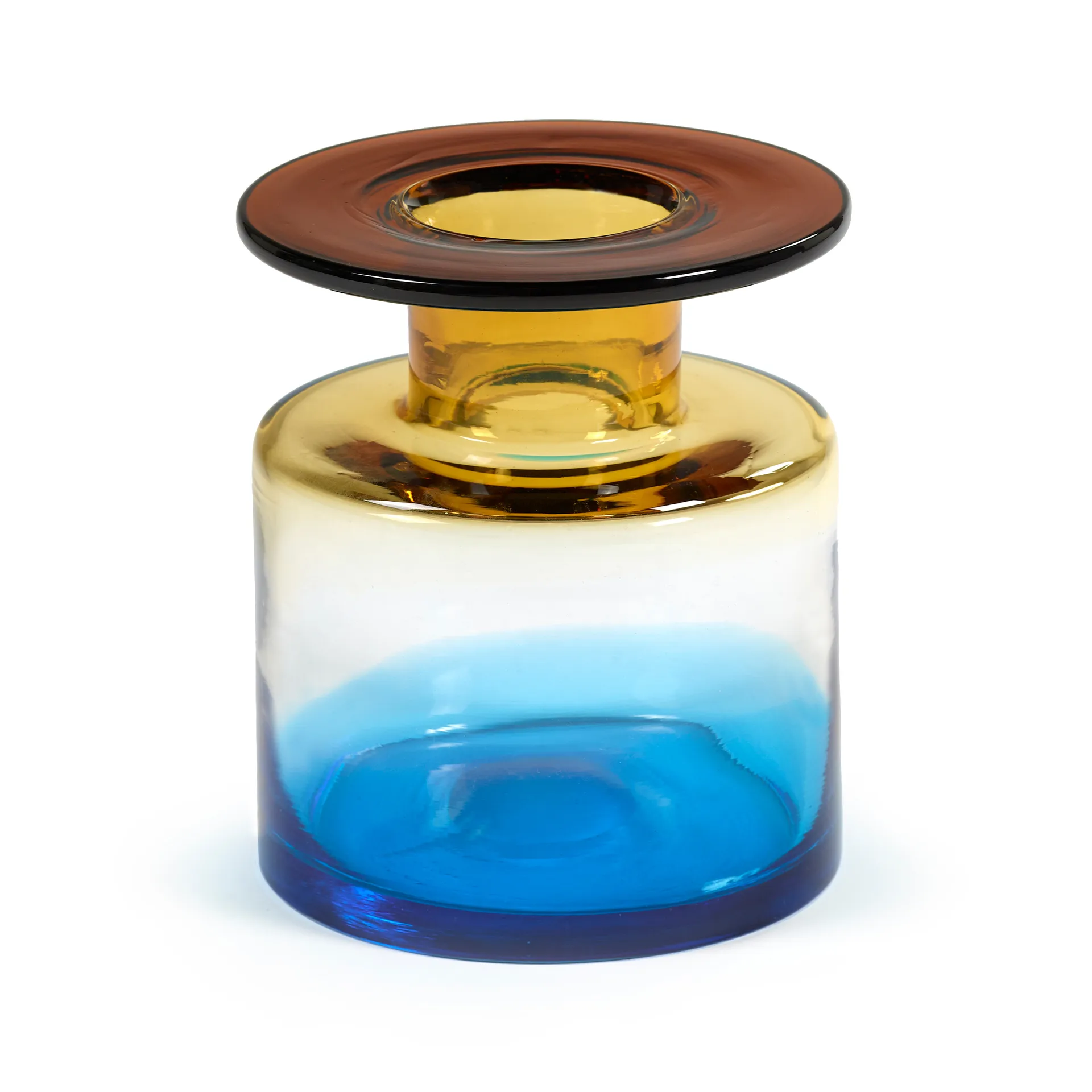 Wind & Fire Vase 22cm, Blue-amber Serax