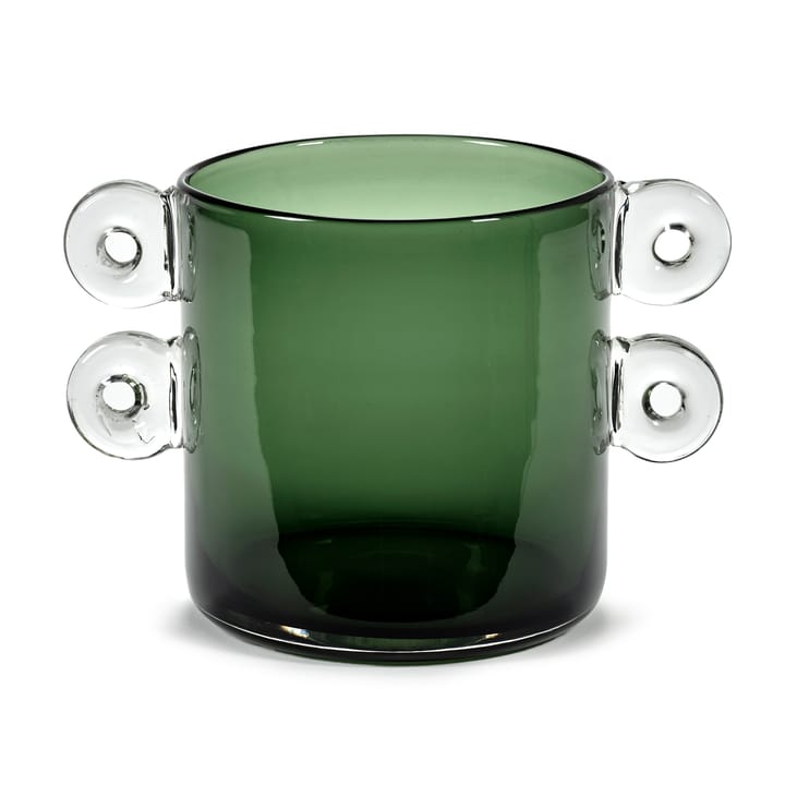 Wind & Fire Vase mit Henkel 18cm - Dark green - Serax