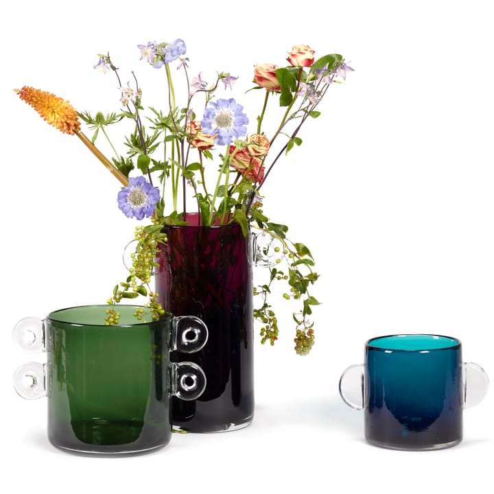 Wind & Fire Vase mit Henkel 31cm - Aubergine - Serax