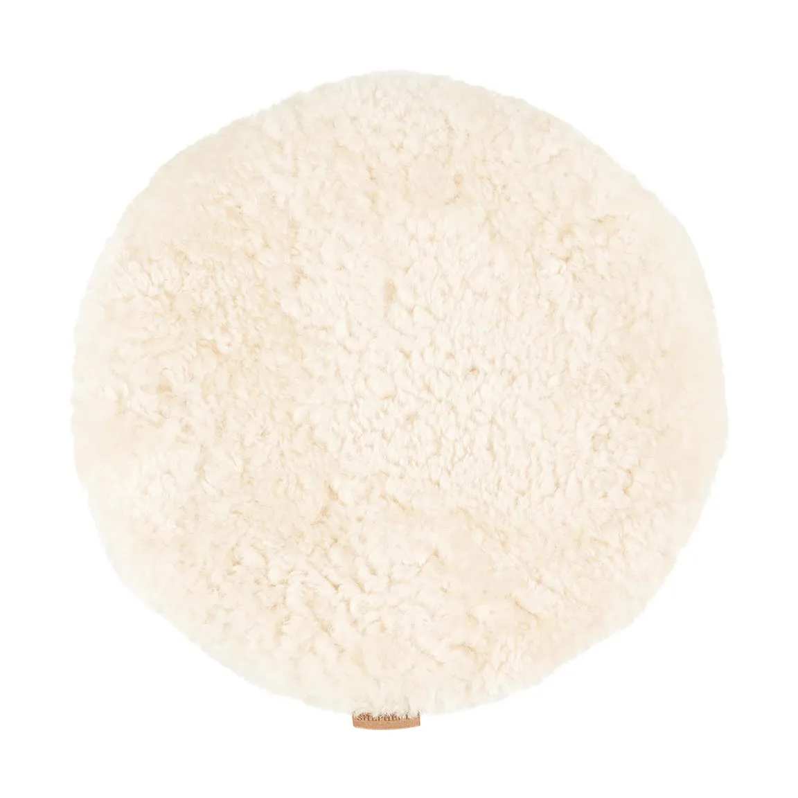 Jill Stuhlkissen gepolstert, Creme (Weiß), Ø36 cm Shepherd of Sweden