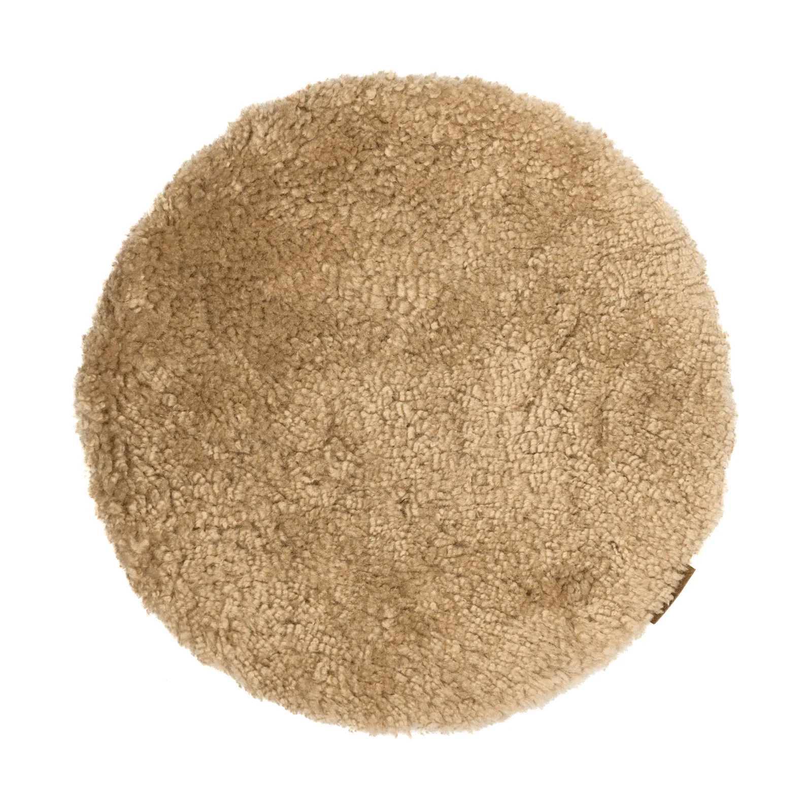 Jill Stuhlkissen gepolstert, Sand (Beige), Ø36 cm Shepherd of Sweden