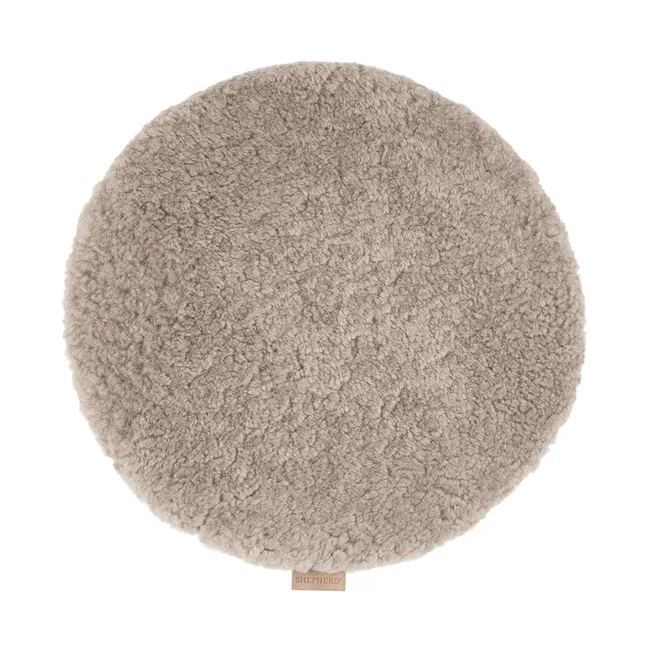 Jill Stuhlkissen gepolstert - Stone (Beige), Ø36 cm - Shepherd of Sweden