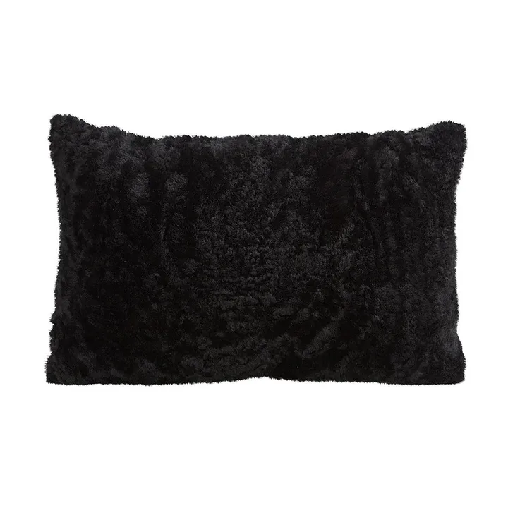 Shepherd Lina Schaffell-Kissen 60 x 40 cm - Schwarz - Shepherd of Sweden