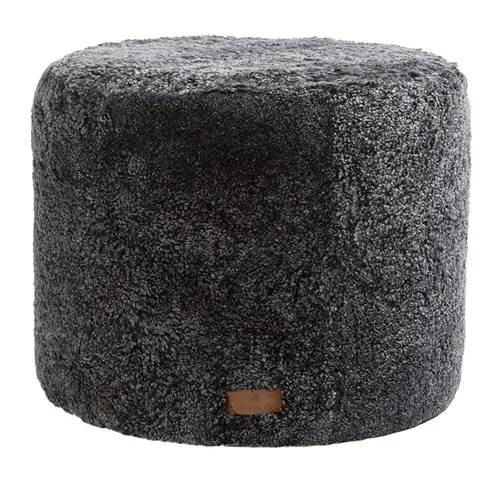 Shepherd Pouf Frida 50 x 40 cm - Schwarzgrafit - Shepherd of Sweden