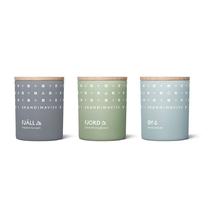 Explore Duftkerze Geschenkset mini, 3 Teile Skandinavisk