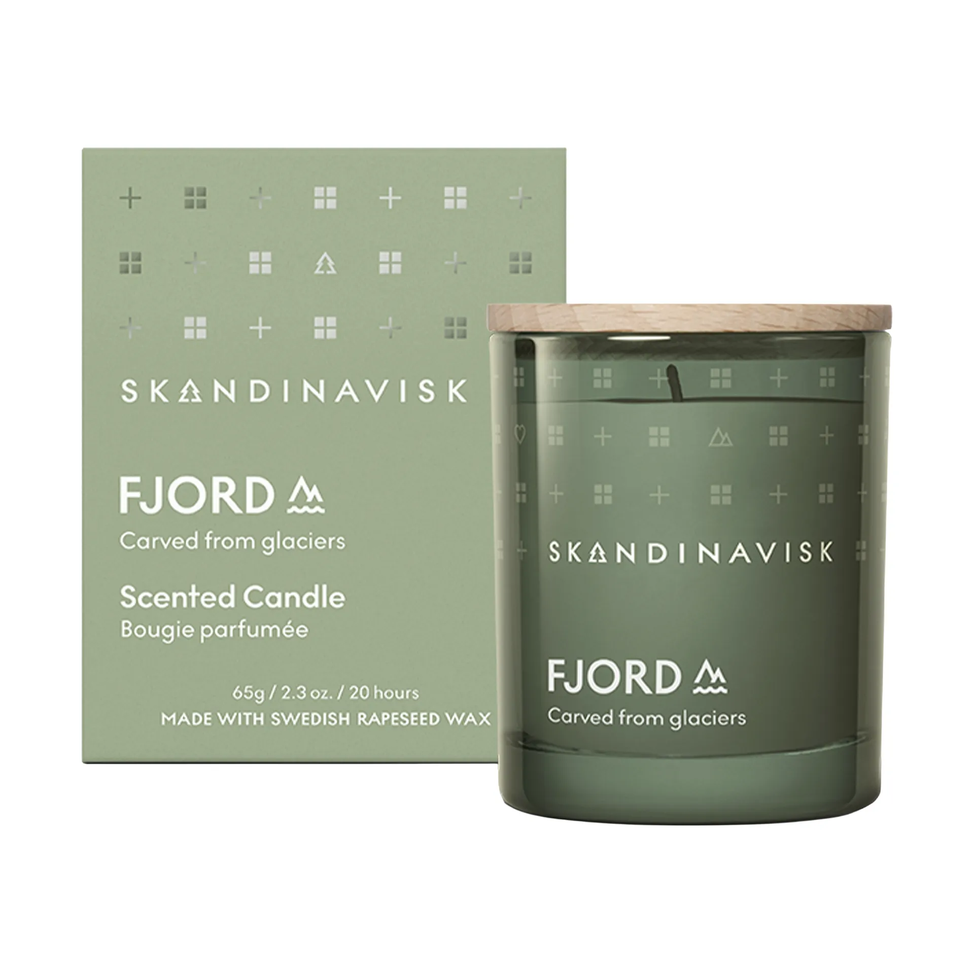 Fjord Duftkerze mit Deckel, 65 g Skandinavisk