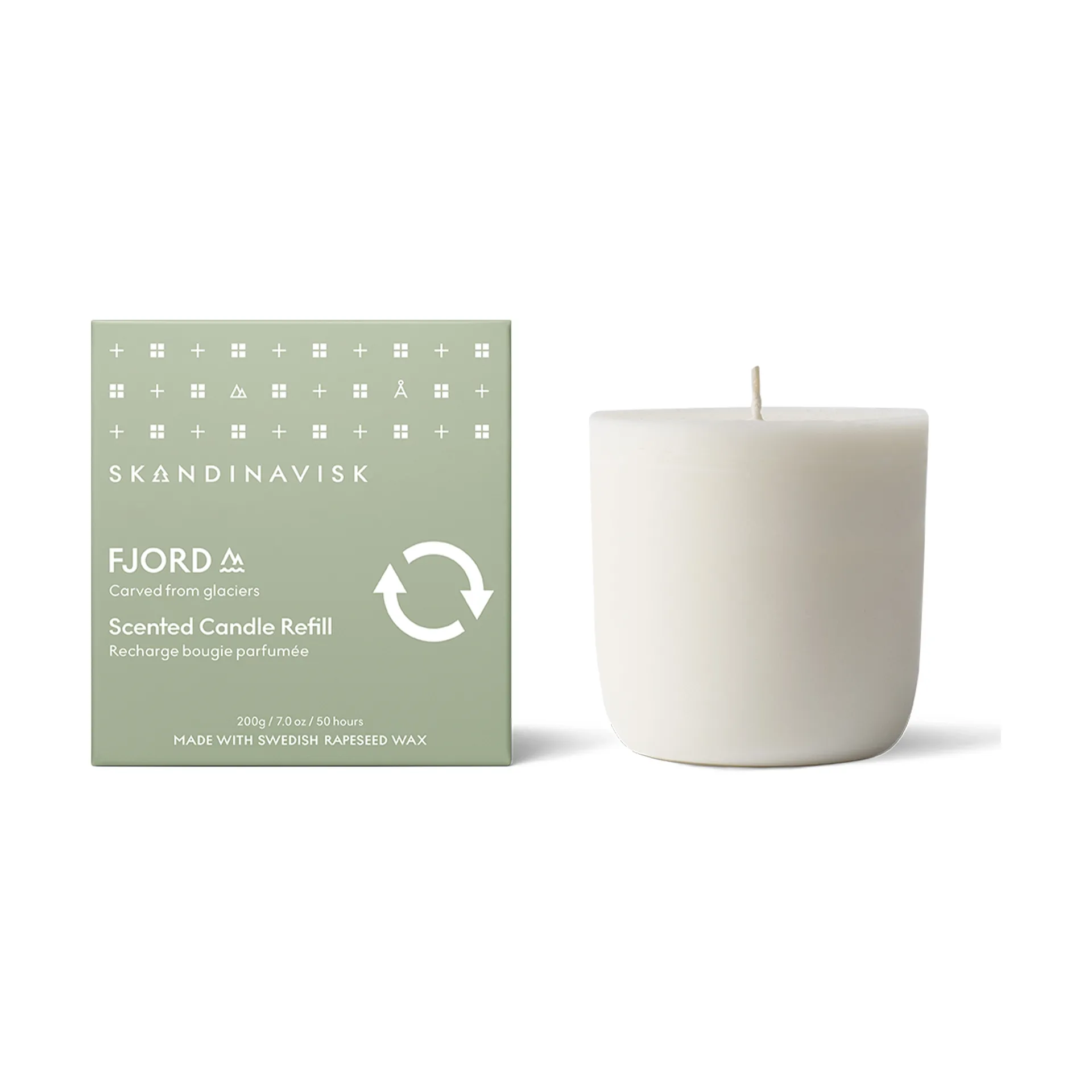 Refill Fjord Duftkerze, 200 g Skandinavisk