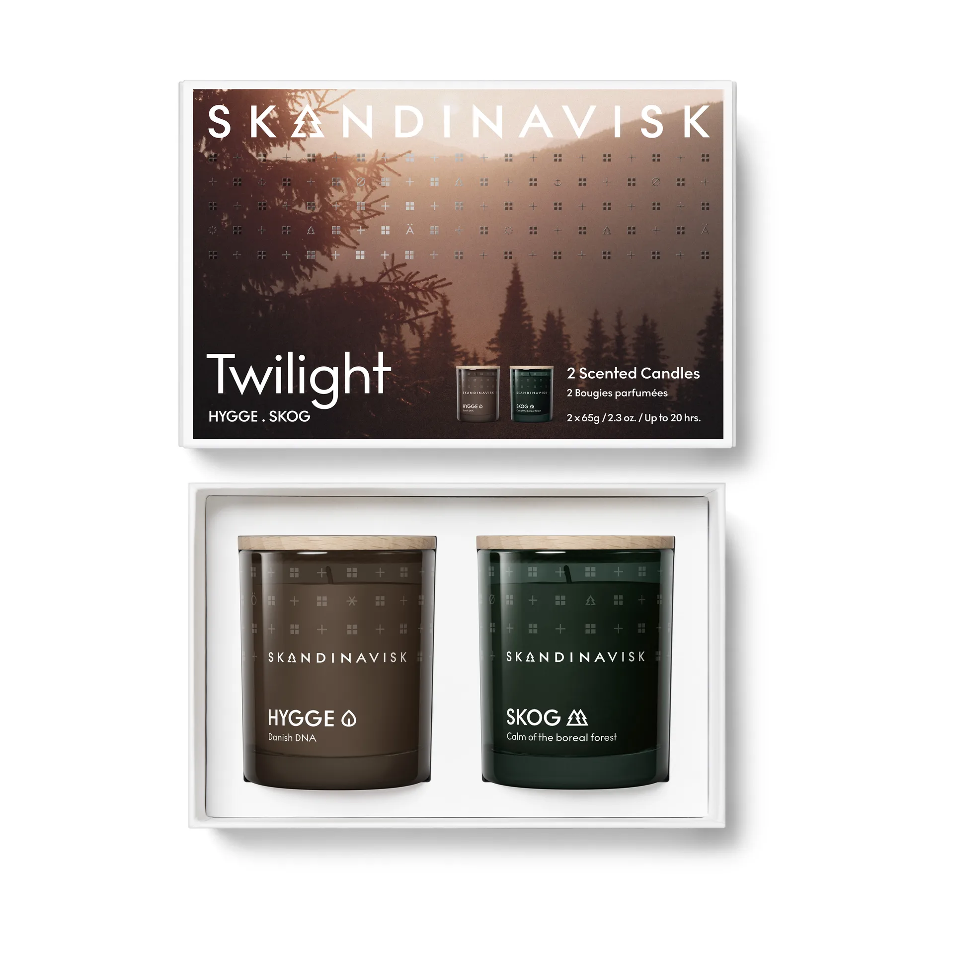 Twilight Duftkerzen Geschenkset 2 Teile, 65 g Skandinavisk