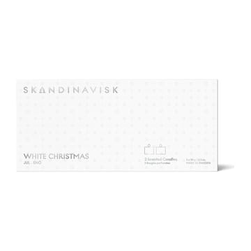 White Christmas mini Kerzen Geschenkset 2-teilig - 2 x 90 g - Skandinavisk