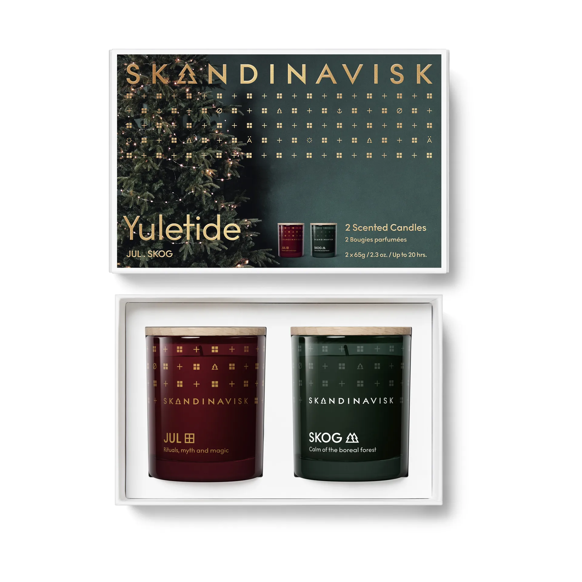 Yuletide Duftkerzen Geschenkset 2 Teile, 65 g Skandinavisk