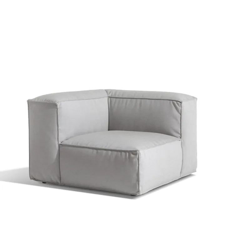 Asker Sofamodul - Sunbrella sling light grey, eckteil - Skargaarden