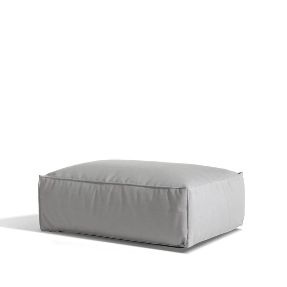 Asker Sofamodul, Sunbrella Sling light grey, Fußhocker Skargaarden