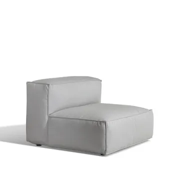Asker Sofamodul - Sunbrella Sling light grey, Mittelteil large - Skargaarden