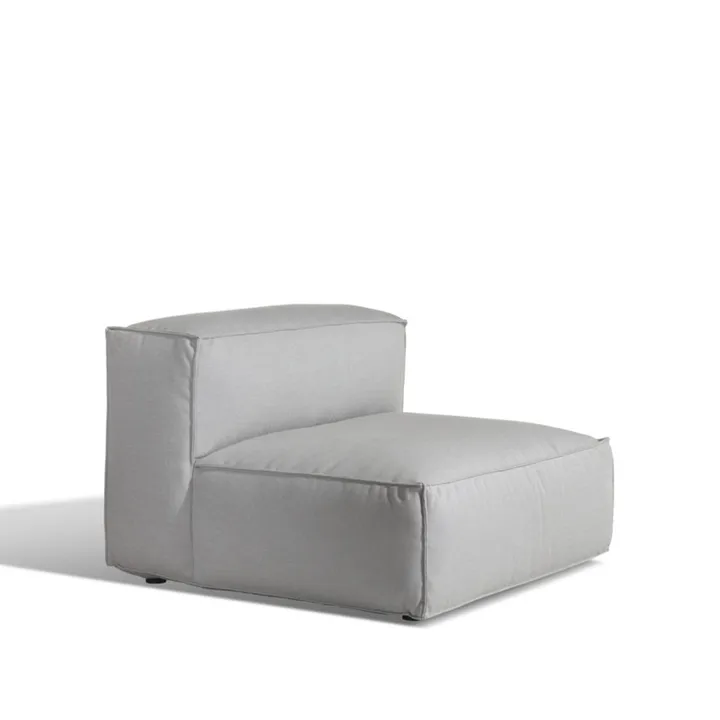 Asker Sofamodul - Sunbrella Sling light grey, Mittelteil large - Skargaarden
