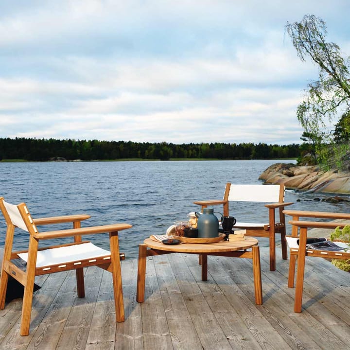 Djurö Couchtisch - Teak, ø79 cm - Skargaarden