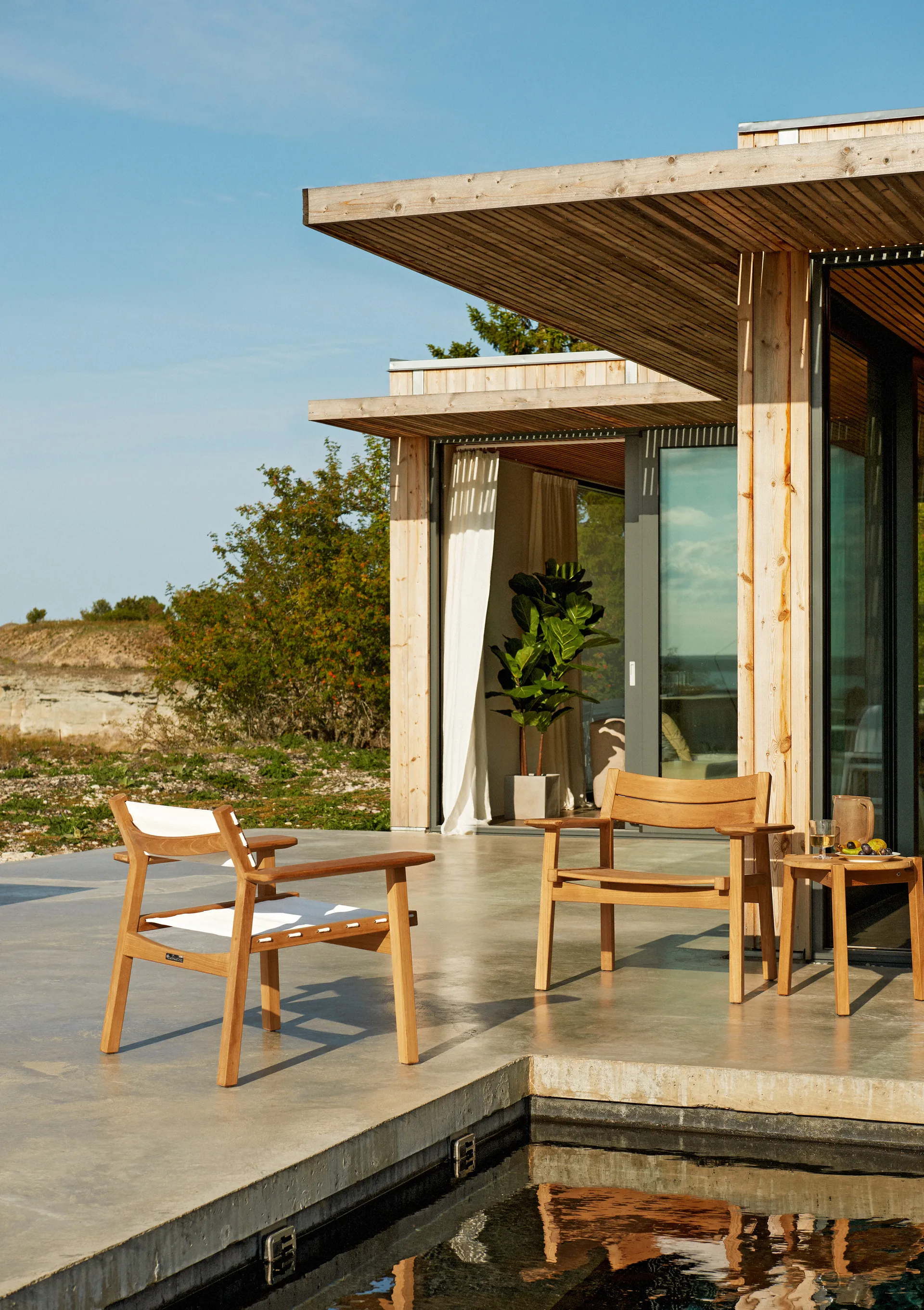 Djurö Lounge-Sessel, Teak Skargaarden