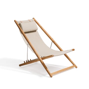 H55 Ruhesessel Teak - Sunbrella Heritage Ash light grey - Skargaarden