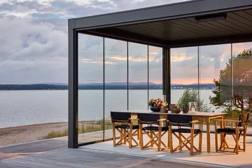 Koster Esstisch 230x95x74 cm Verbundplatte und Teak - Skargaarden