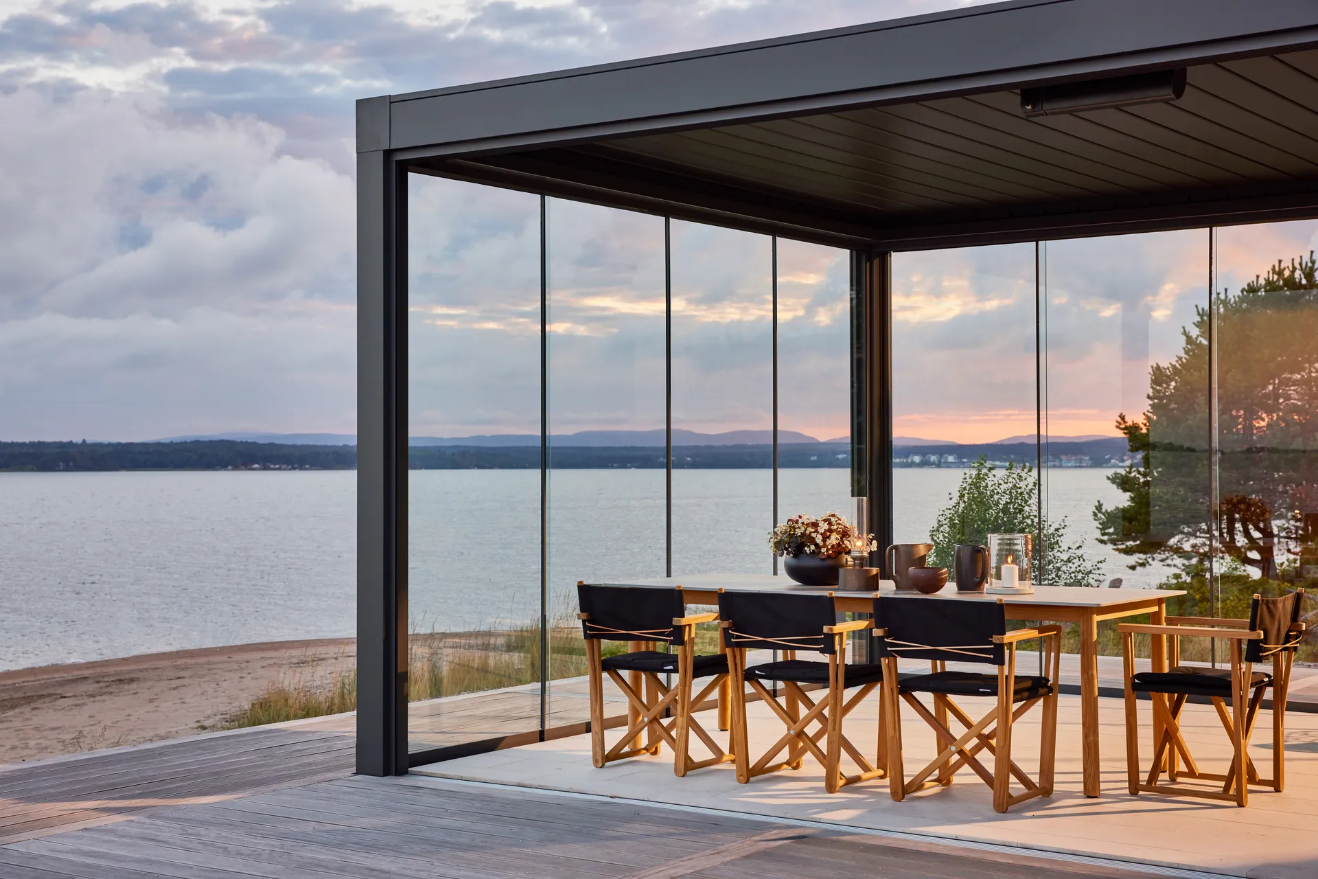 Koster Esstisch 230x95x74 cm Verbundplatte und Teak Skargaarden