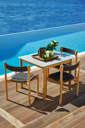 Koster Esstisch 98x95x74 cm Verbundplatte und Teak - Skargaarden