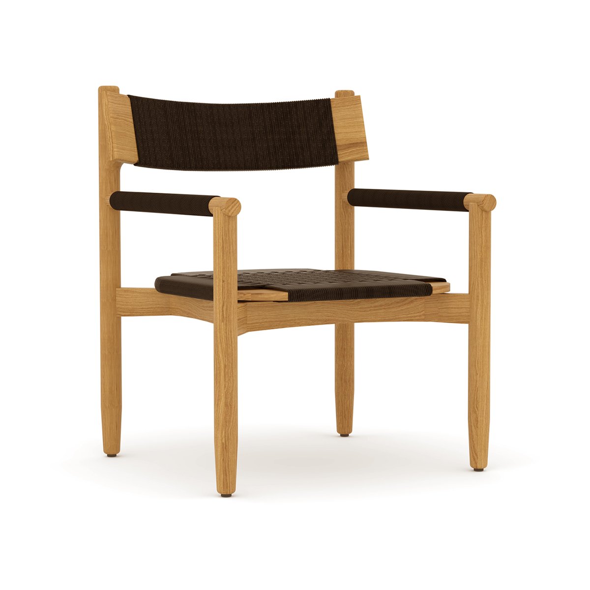 Skargaarden Koster Lounge-Stuhl Teak-Dunkelgrau