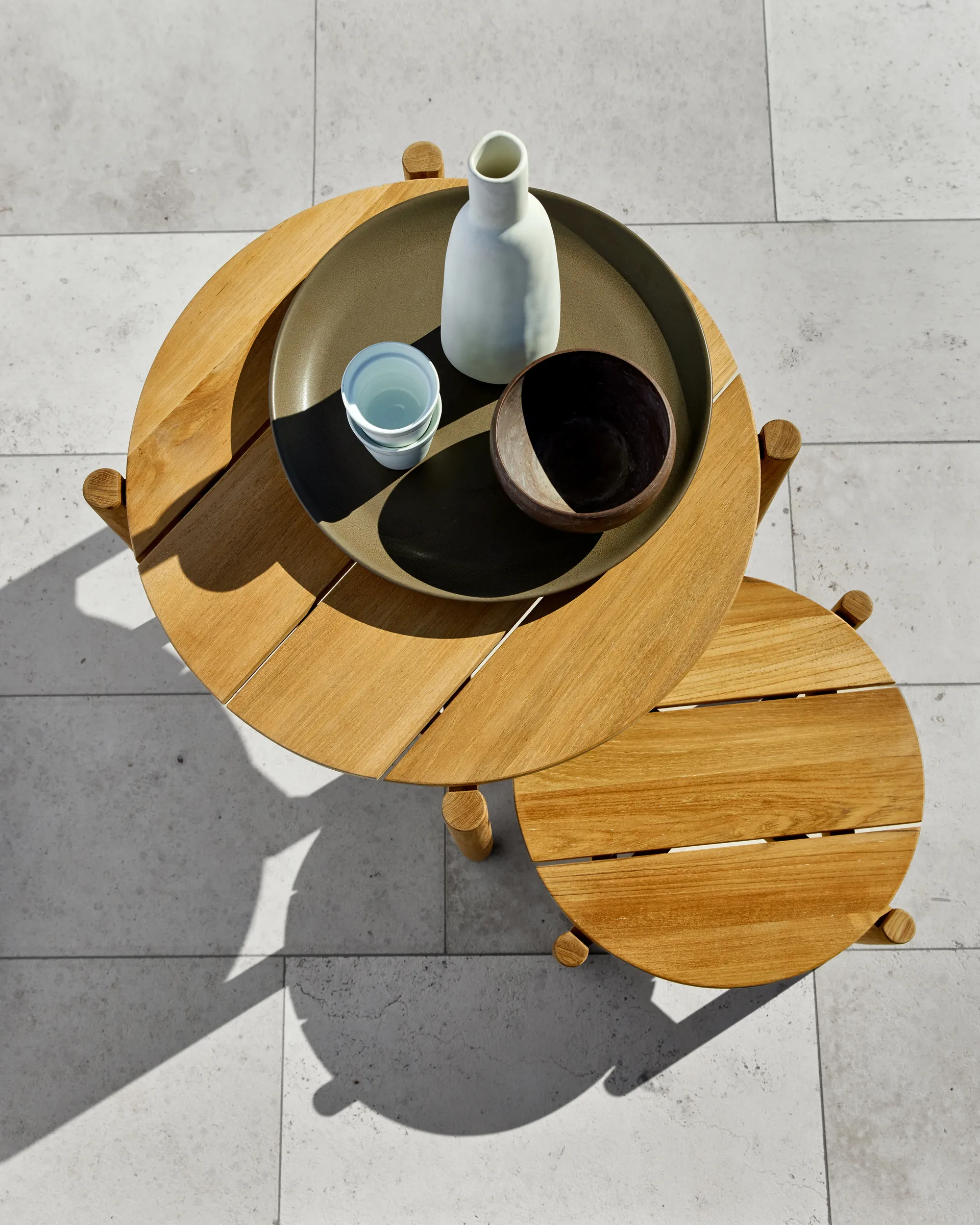 Koster Lounge-Tisch groß Ø58 cm, Teak Skargaarden