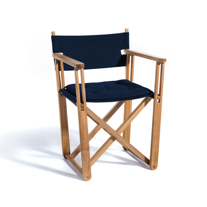 Kryss Dining Sessel - Agora Nautic Navy blue, teak - Skargaarden