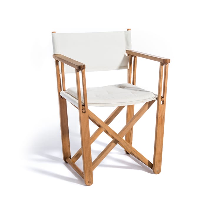 Kryss Dining Sessel - Agora Nautic white, teak - Skargaarden