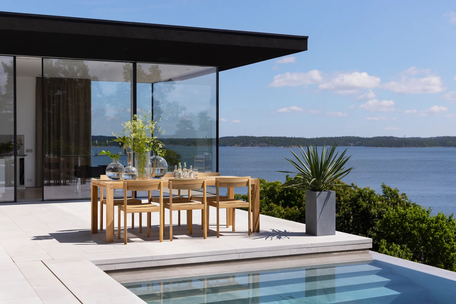 Laknäs Esstisch 210x90 cm, Teak Skargaarden