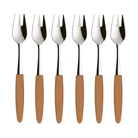 Skaugum Dessertgabel 6er Pack Ecco Teak - Skaugum of Norway