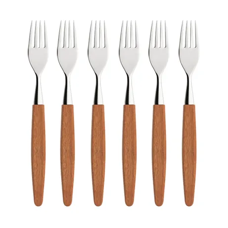 Skaugum Gabel 6er Pack Ecco Teak,  Skaugum of Norway