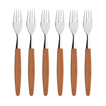 Skaugum Gabel 6er Pack Ecco Teak - Skaugum of Norway
