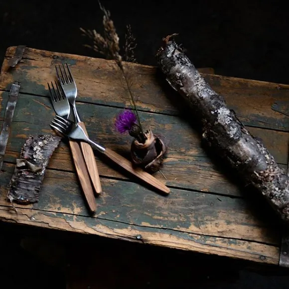 Skaugum Gabel 6er Pack Ecco Teak,  Skaugum of Norway