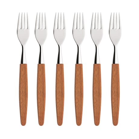 Skaugum Gabel 6er Pack Ecco Teak - undefined - Skaugum of Norway