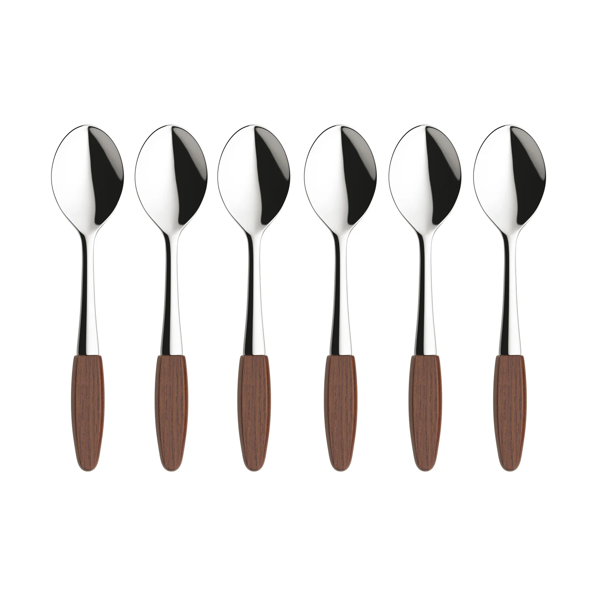 Skaugum Teelöffel 6er Pack Ecco Teak,  Skaugum of Norway