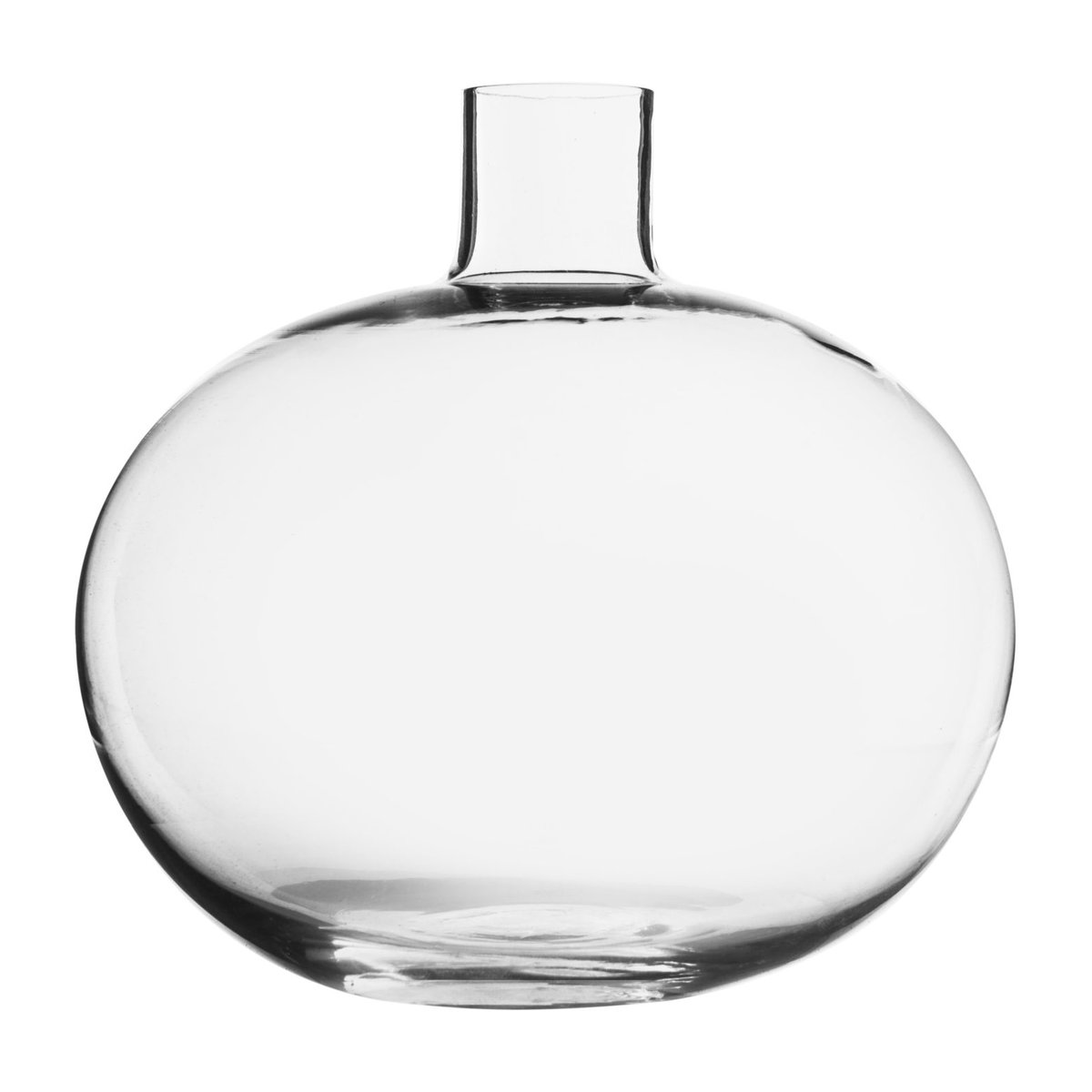 Skrufs Glasbruk Holmen Vase Ø10cm Klar