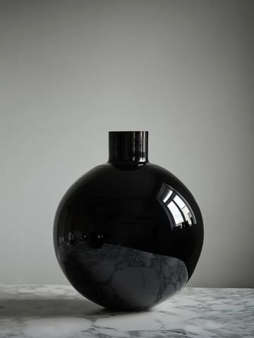 Pallo Vase - Schwarz 39cm - Skrufs Glasbruk