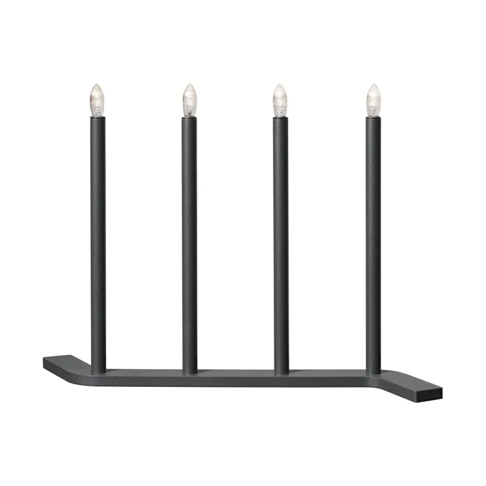 Advent RE Adventskerzenhalter, Grau-4 Kerzen SMD Design