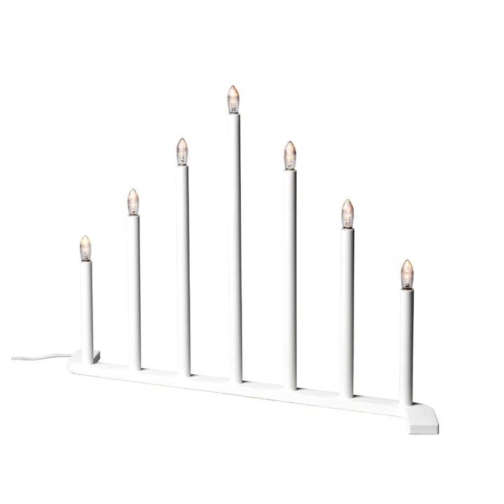 Advent RE Adventskerzenhalter, Weiß, 7 Kerzen SMD Design