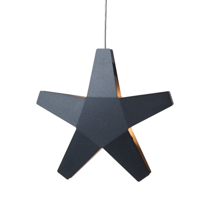 Advent Stjärna Adventsstern, Grau, 40cm, hellgraues Textilkabel SMD Design