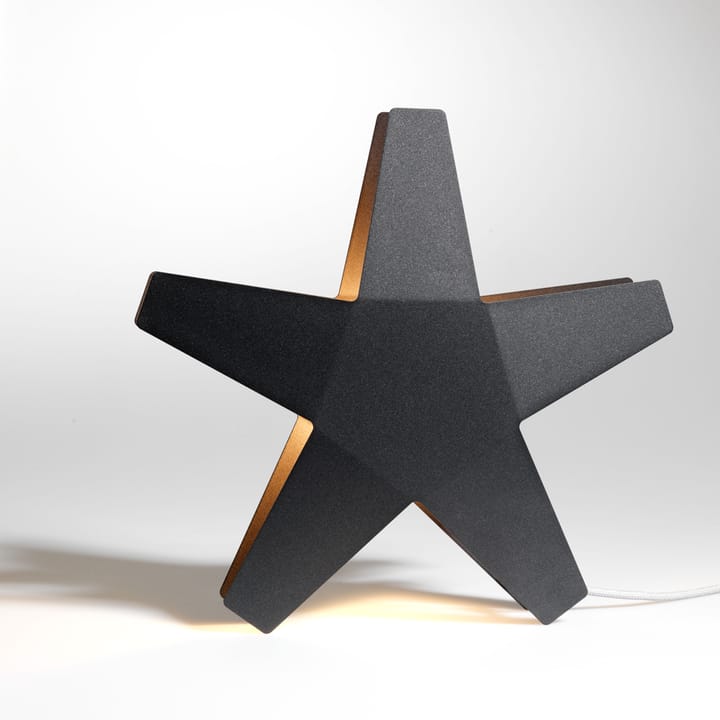 Advent Stjärna Adventsstern, Grau, 40cm, hellgraues Textilkabel SMD Design