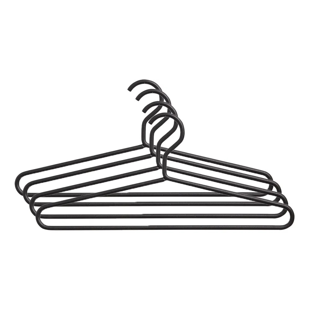 Alfred Kleiderhaken, Antracit, 4er Pack SMD Design