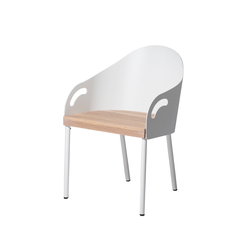 SMD Design Brunnsviken Stuhl Weiß-Eiche