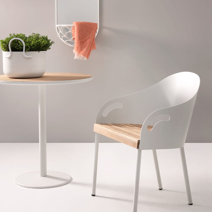 Brunnsviken Stuhl - Weiß/Eiche - SMD Design