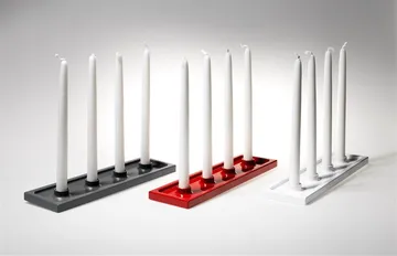 Crater Adventsleuchter - Grau, 4 Lichter - SMD Design