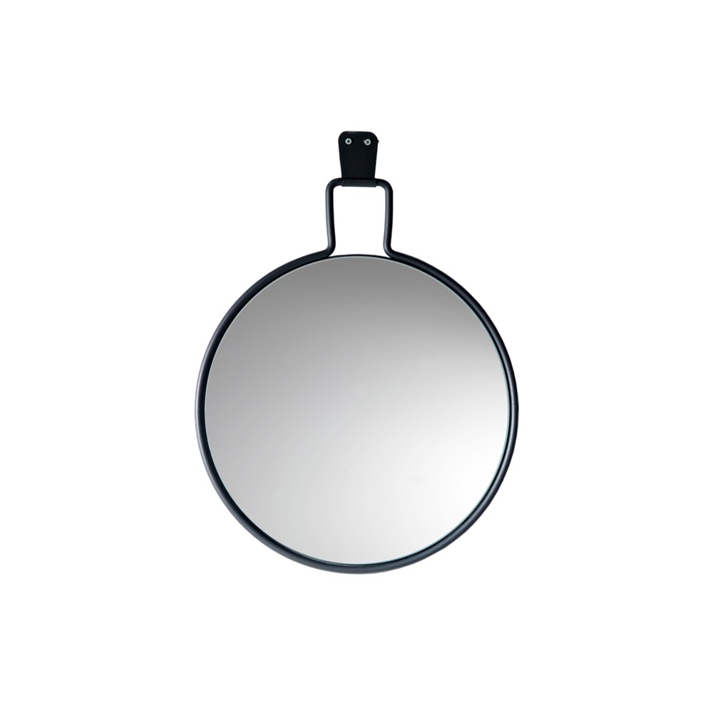 SMD Design Flora Spiegel Grau, o40cm | Skandinavisches Design | Wandspiegel | Grau