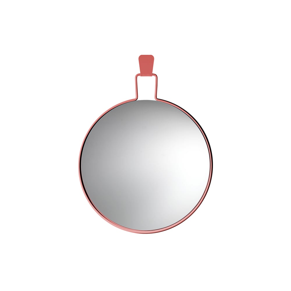 SMD Design Flora Spiegel Rosa, o40cm | Skandinavisches Design | Wandspiegel | Rosa