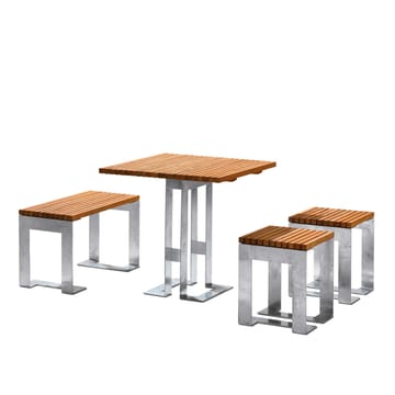 Paus Tisch - Eiche, verzinktes Gestell - SMD Design