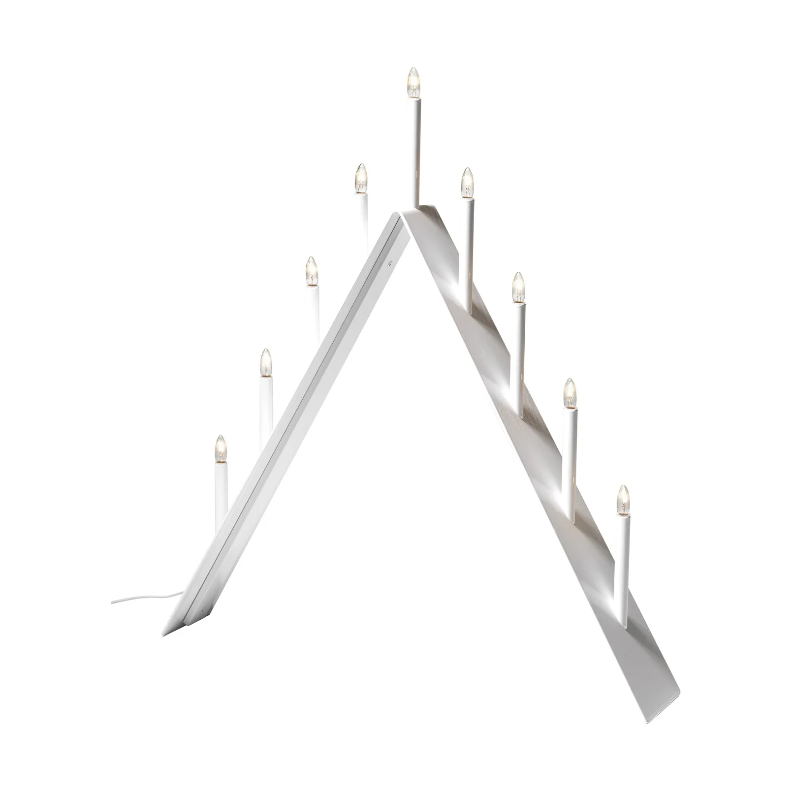 Spica 9 Adventskerzenhalter, Weiß, led SMD Design